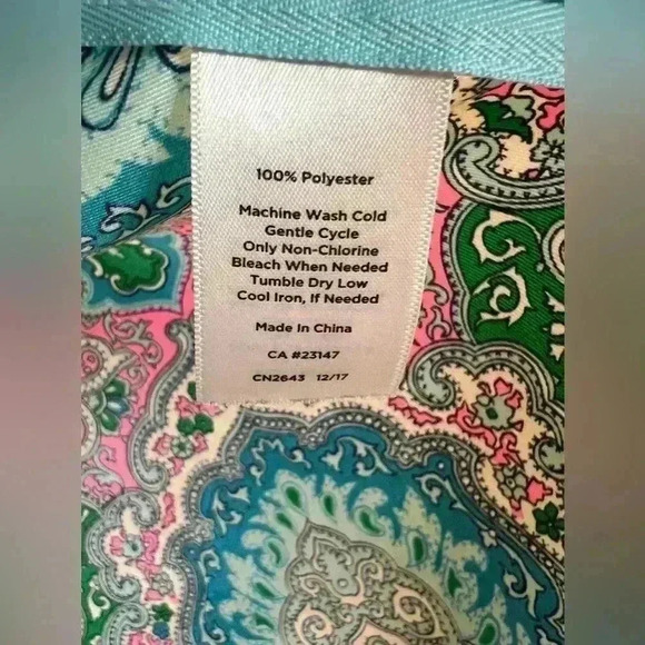 Talbots Women's 3X Multicolor Paisley Blouse Boat Neck Short Sleeve - Picture 11 of 11